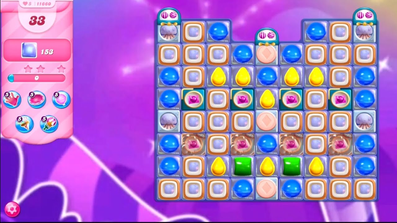 Candy crush saga level 11660 No booster
