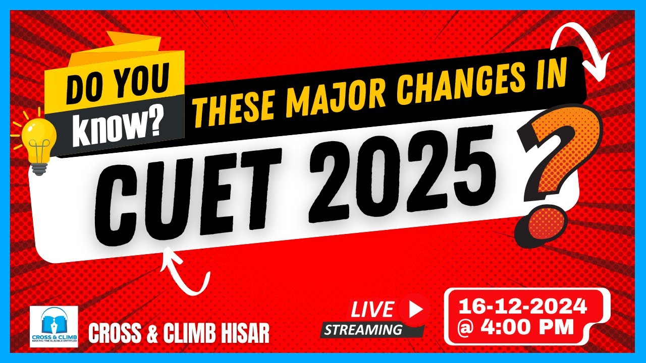 ⚡ Major Changes in CUET 2025 You Need to Know! | Stay Ahead 🎯 - YouTube