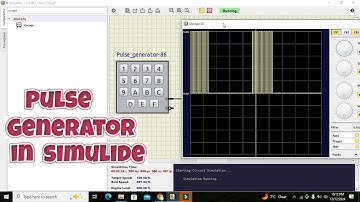 simulation of pulse generator in simulide | How to use pulse generator in simulide