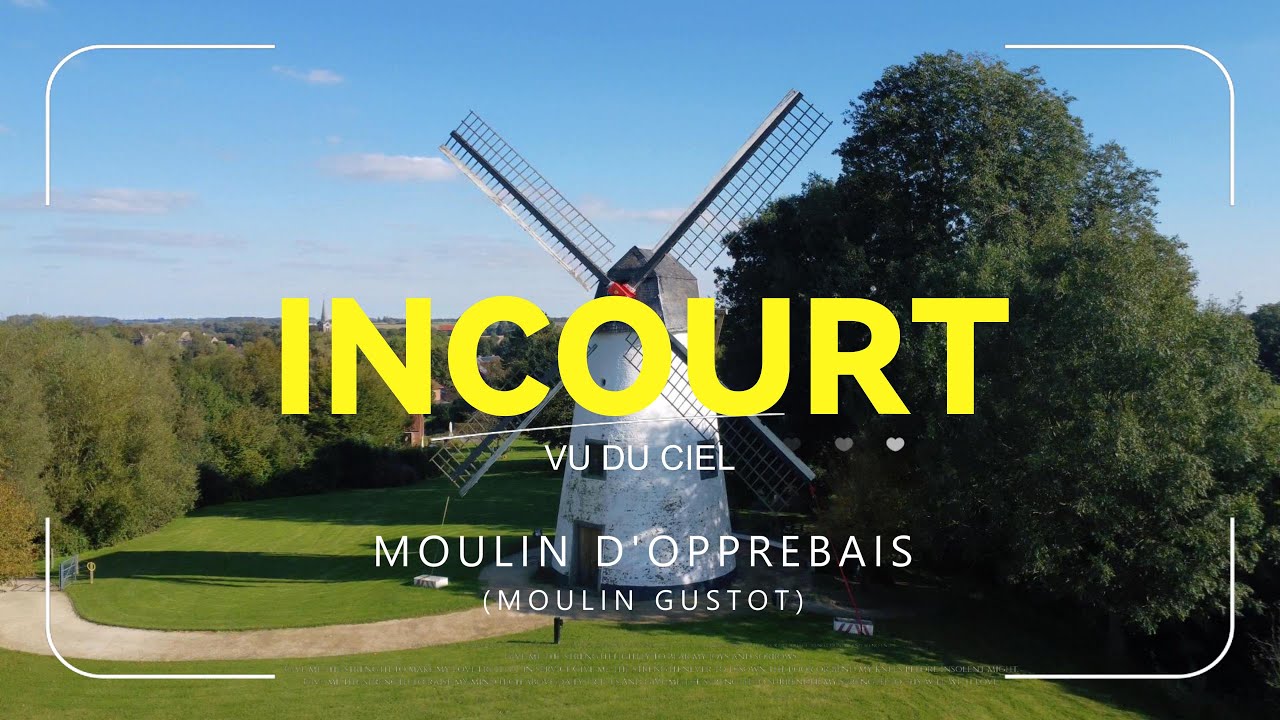 Incourt vu du ciel - Moulin d'Opprebais (Gustot) - DJI Mini 4k