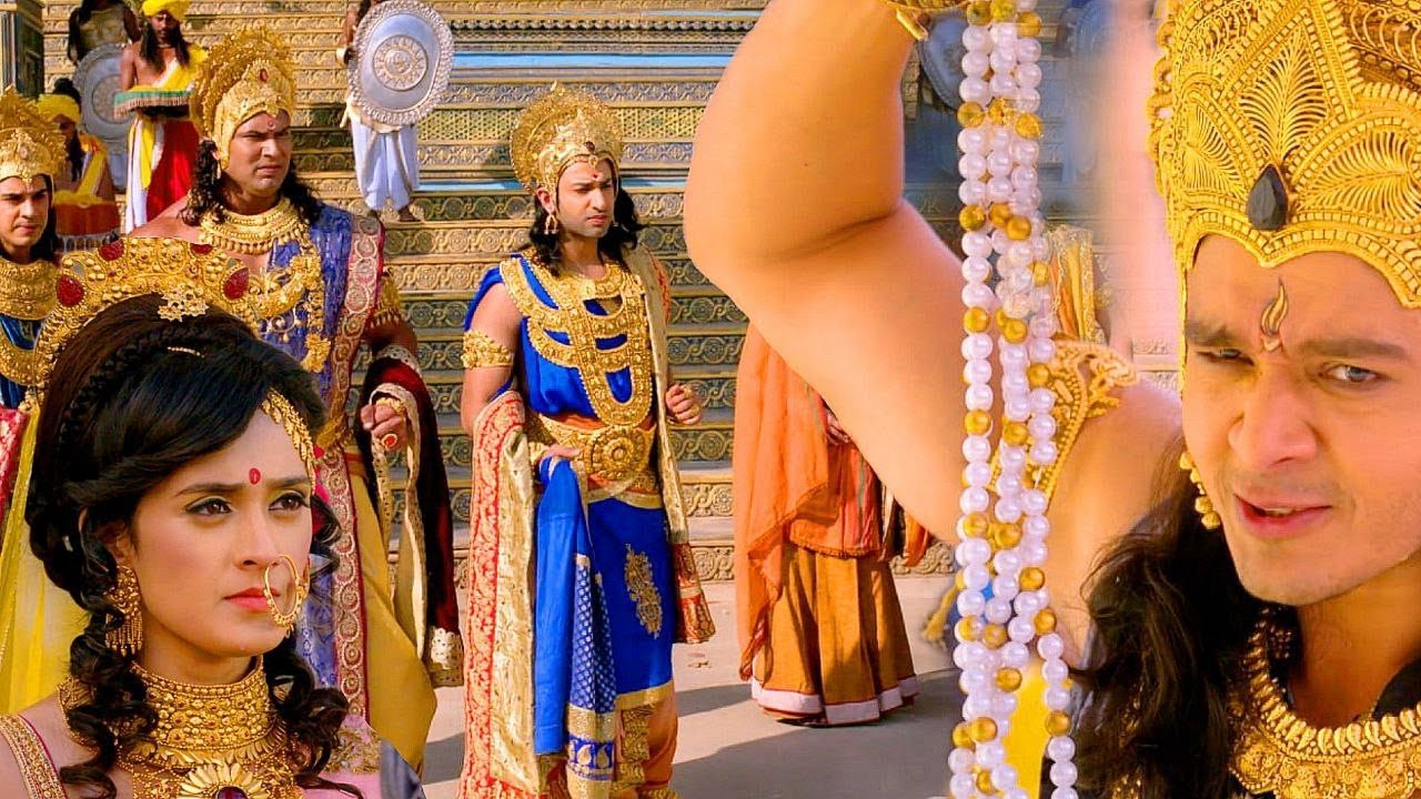 अतिथि के रूप में हस्तिनापुर में आये शिशुपाल ने द्रौपदी के बारे में अपशब्द कहे  || Suryaputra Karn ||