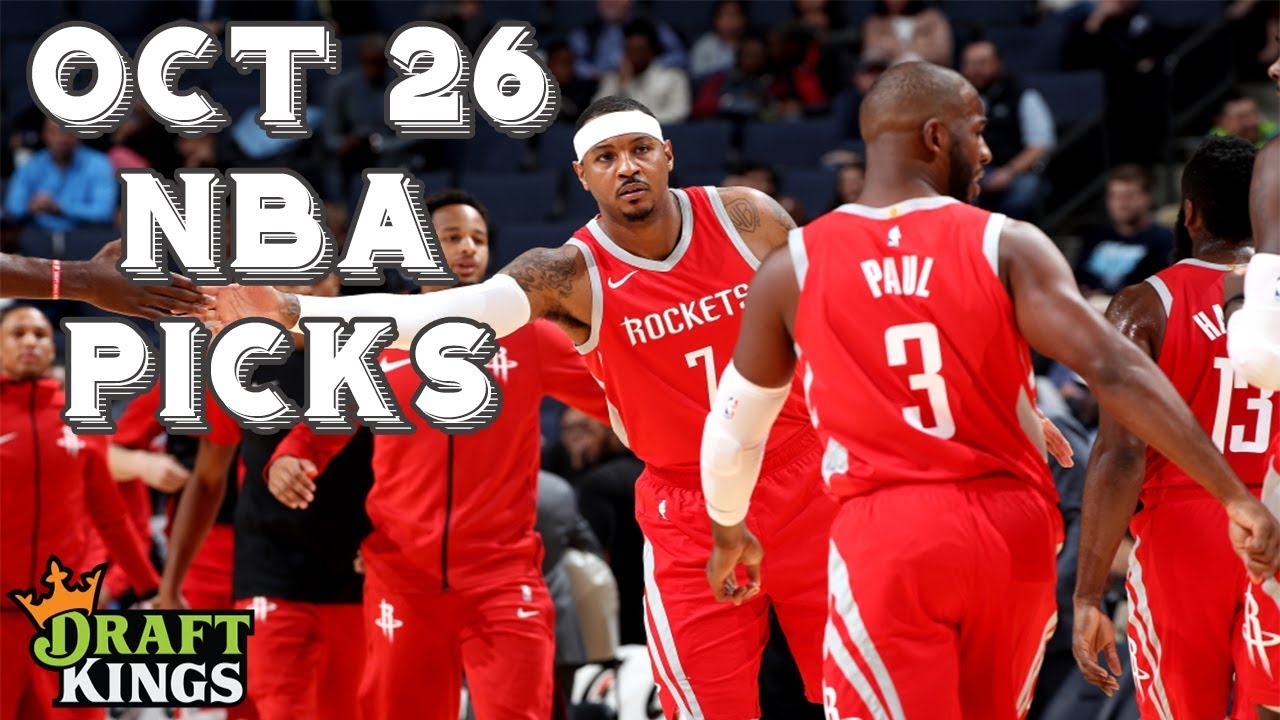 10/26/18 NBA DraftKings Picks YouTube