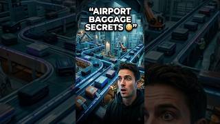 The Hidden Airport Baggage System 😳✈️ #aviation #airport #travel #shorts #airplane
