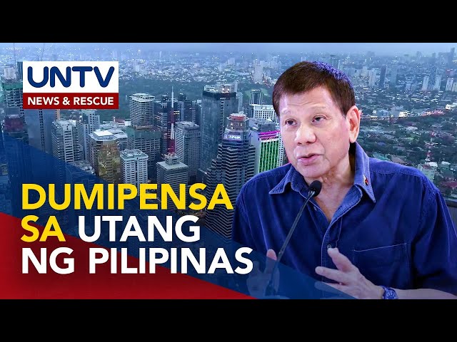 Pangulong Duterte, dumipensa sa P12.09 trillion na utang ng Pilipinas class=