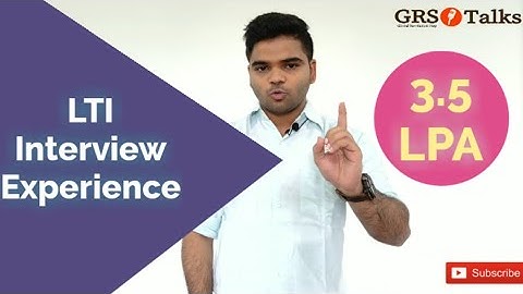 LTI Interview Experience | L & T Infotech Interview Experience | Technical Questions | Grstalks