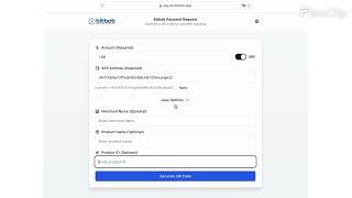 How to: create a Payment Request via payme.bitbob.app (web-app). screenshot 3