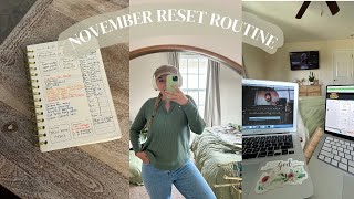 plan for a new month with me//november planning and goal setting + random house projects
