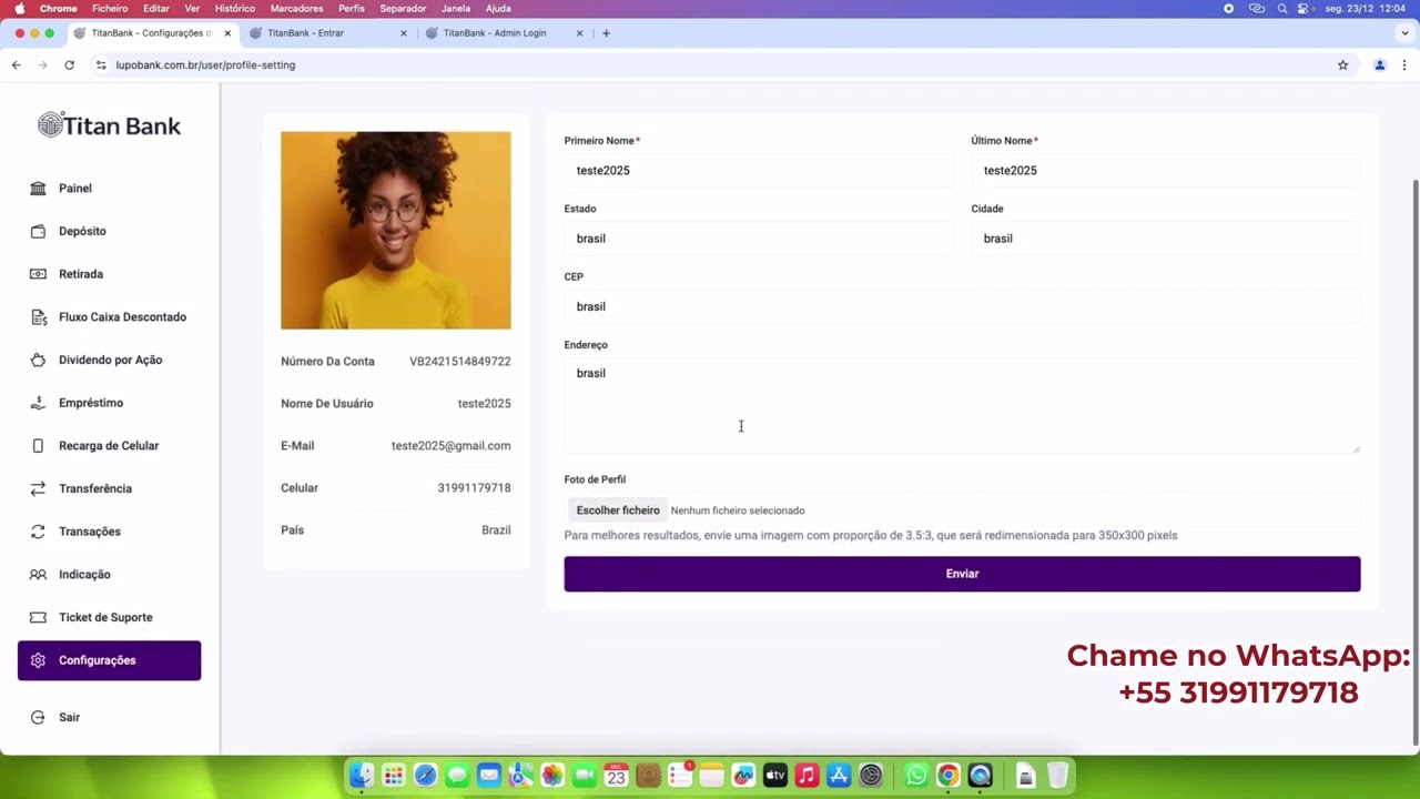 Modelo de negócio Banco Digital (White Label): payback projetado em 30–60 dias