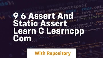 9 6 assert and static assert learn c learncpp com