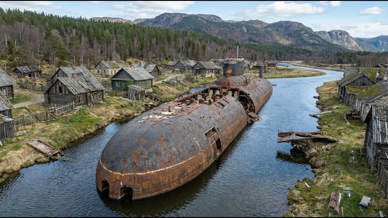 Building a House Relaxing on Abandoned Typhoon Class submarine ASMR | Step By Step Home Build for To