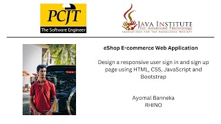 Web Project Task 01 | 1st Year | Semester 01 |  Java Institute | Ayomal Banneka