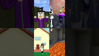 Everything is Squidward in Minecraft (animated #shorts )