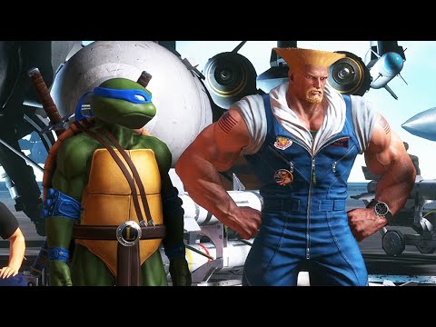 TMNT in SF6! All 4 Turtles Showcase