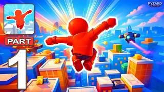 Parkour Race: FreeRun Game - Gameplay Walkthrough Part 1 - Stickman Parkour Race (Android, iOS) screenshot 1