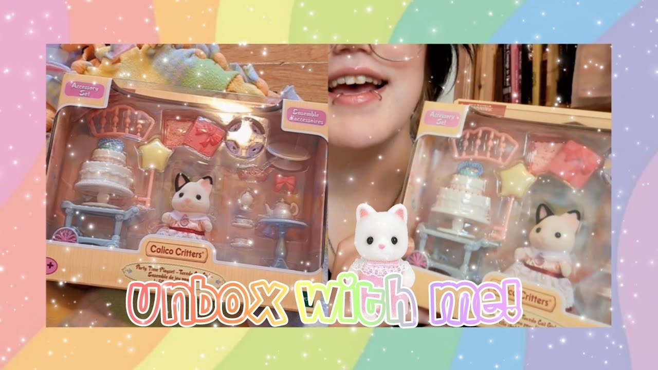 🩷🌷 Agere Vlog ! | Unboxing Calico Critters/Sylvanian families Party Set! vexedbabie SFW