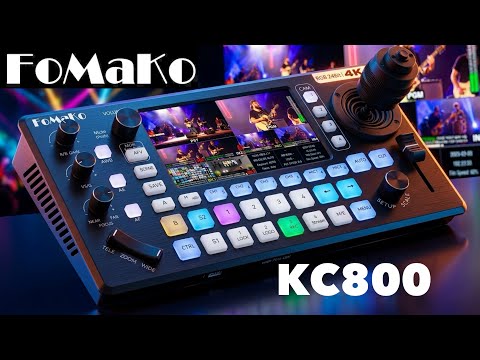 FoMako KC800 4K HDMI Switcher Setup Guide | Live Streaming & PTZ Control