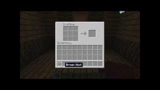 Minecraft how to make brown wool
