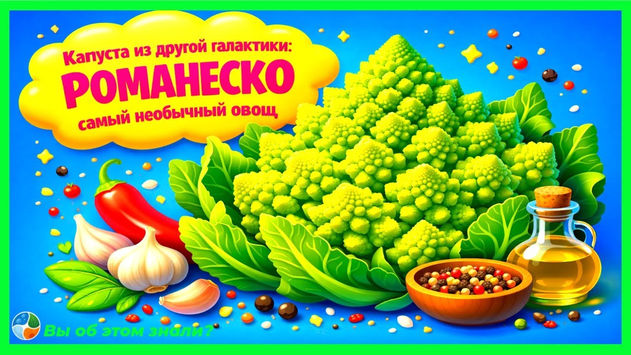 Капуста из другой галактики: РОМАНЕСКО — самый необычный овощ на вашей тарелке