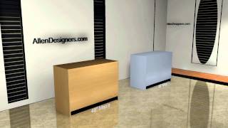 Sturdy Streamline Flat Top Display Counter