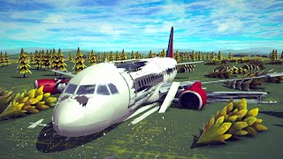 Realistic Fictional Airplane Crashes And Survivable Landings #2 | Besiege