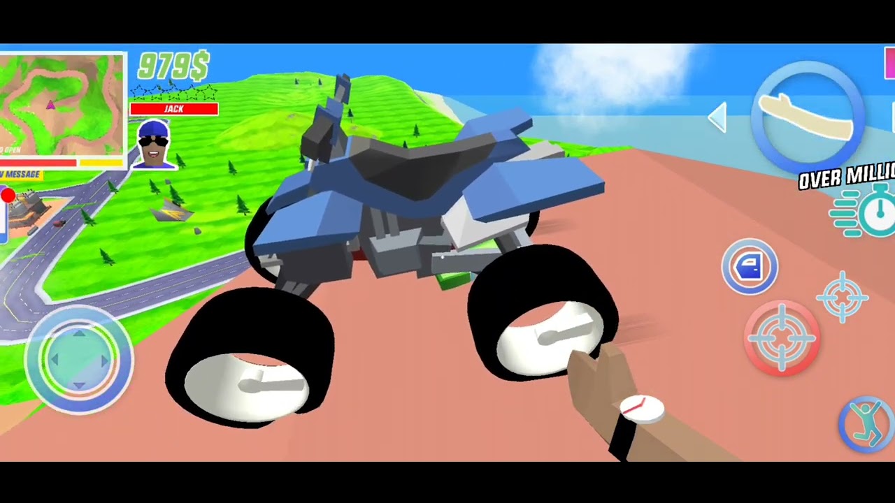 DUDE THEFT WARS: Naik Ke puncak Gunung dengan MOTOR ATV