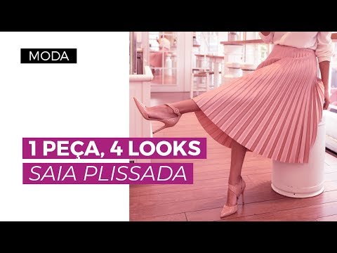 Vídeo: Como Usar Saias Da Moda E Vestidos Plissados