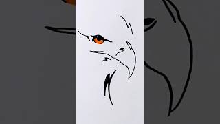 Eagle head art drawing 🦅#art #artist #shorts #eagle #draw #drawing