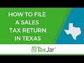 How to File a Texas Sales Tax Return
