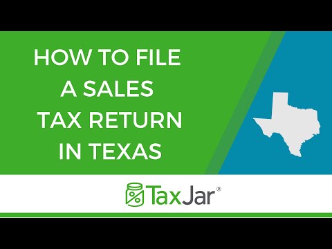 How to File a Texas Sales Tax Return