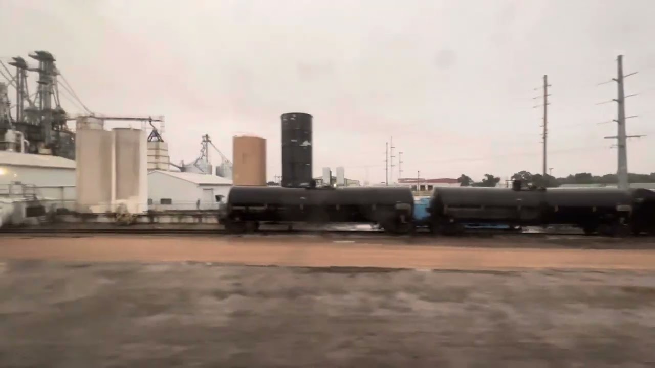 Amtrak’s westbound Southwest Chief arrives and departs Lamar, Colorado