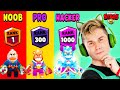 NOOB VS PRO VS HACKER - Melhores Jogadas com SAM no Brawl Stars ! Gato Galactico