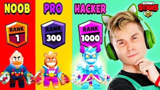 NOOB VS PRO VS HACKER - Melhores Jogadas com SAM no Brawl Stars ! Gato Galactico