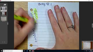 How to set up Informative Paper Rough Draft Graphic Organizer