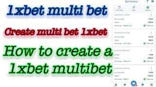 How to create a 1xbet multibet. 1xbet multi bet. Create multibet 1xbet screenshot 4