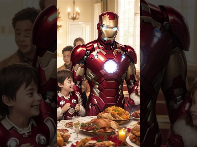 When thanksgiving day come #marvelstudios  #marvel #anime #ironman #batman class=