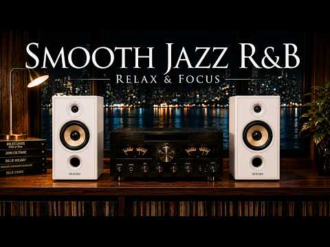 Smooth Jazz & Soul R&B 24/7 – Midnight Jazz Lounge | Relaxing Music for Sleep, Study & Work