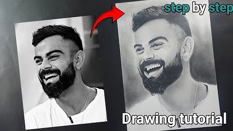 How to draw Virat Kohli ❤️ Virat Kohli shading tutorial @RupsaNaskararts 