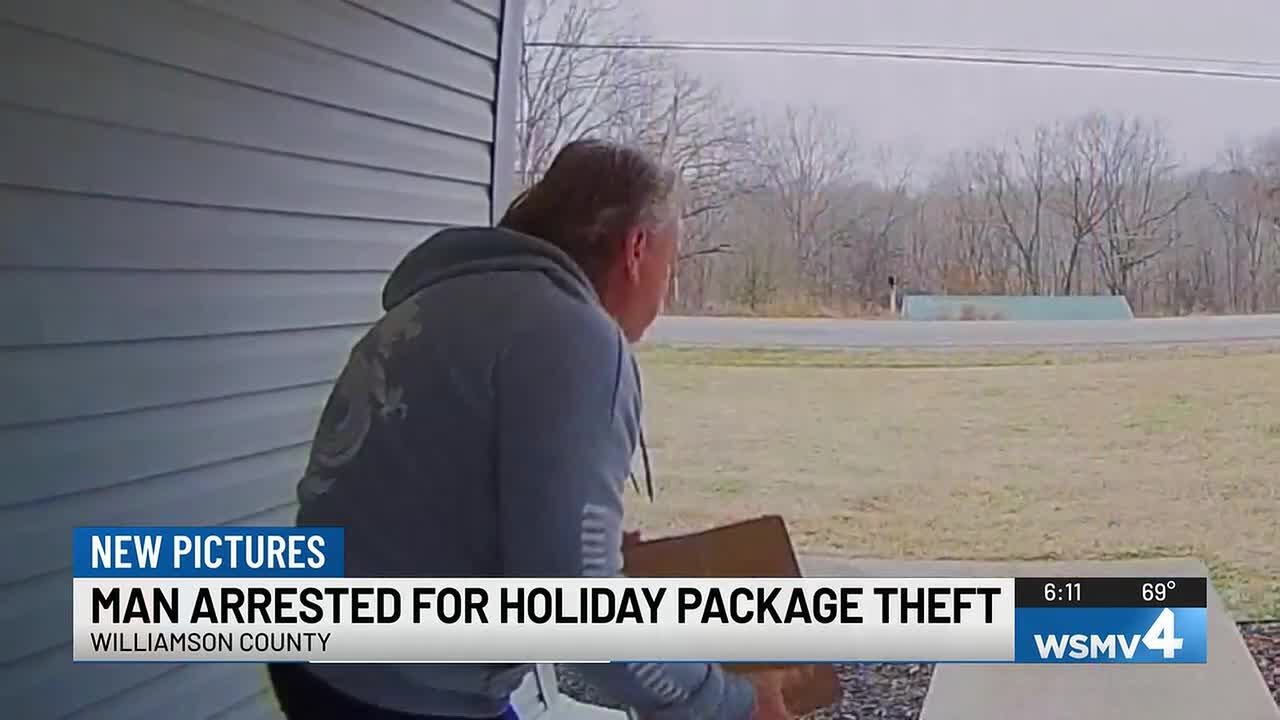 Man arrested in Middle Tennessee for stealing holiday package - YouTube