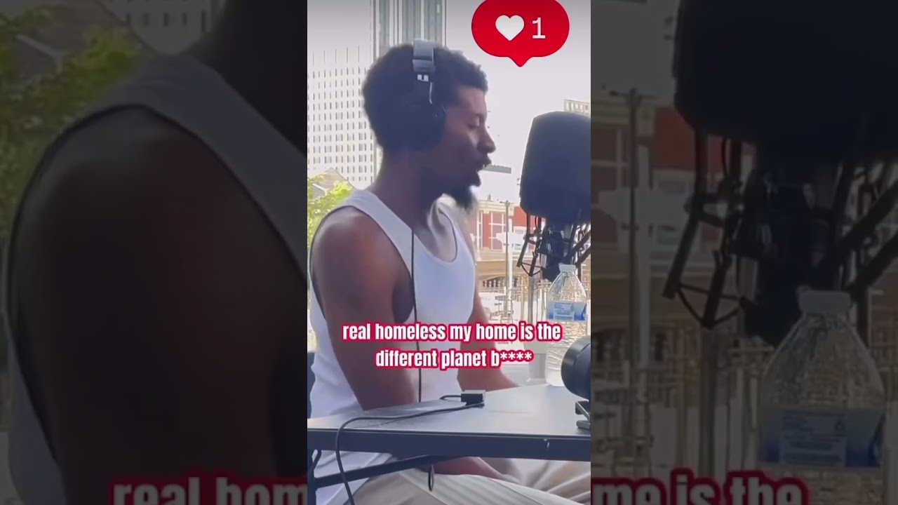 Woah They Gave A Homeless Man The Mic And Let Him Freestyle 1440tah