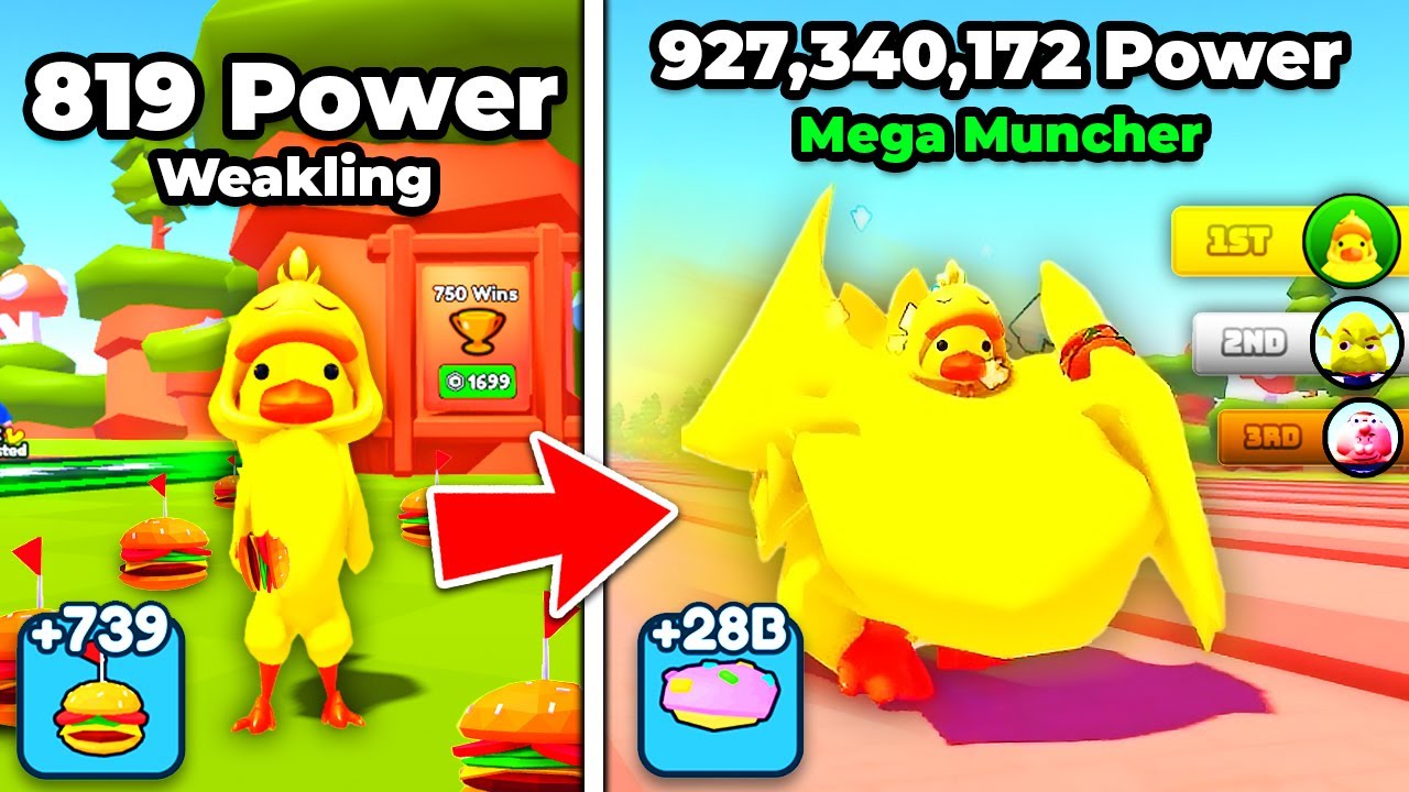 I Ate 927,340,172 Burgers And Became The FATTEST in Fat Race! (Roblox)