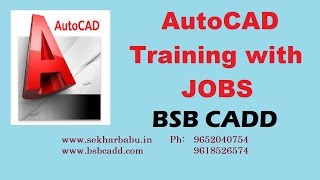 AutoCAD Training in Hyderabad with Jobs BSB CADD