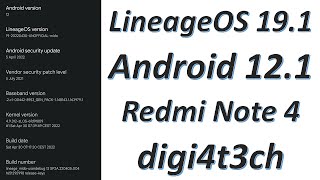 |LineageOS 19.1| |Android 12.1| |Redmi Note 4| |Mido| |Raw Review| By |DIGI4T3CH| & |VINIT4489| screenshot 4