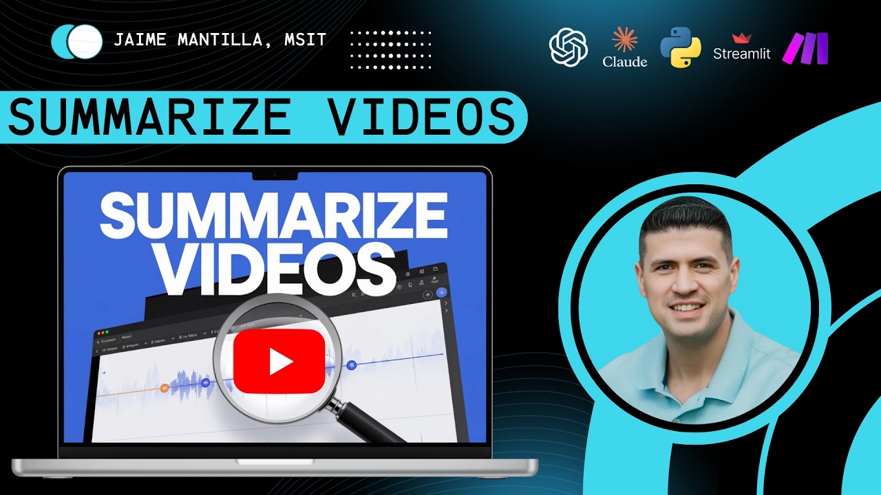 How To Summarize YouTube Video in SECONDS ( Make.com + Apify + OpenAi ...