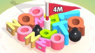 Merge Blocks 3D - 2048 Puzzle ABC Unlock 2048k,4M - iOS,Android Gameplay Walkthrough Part 9