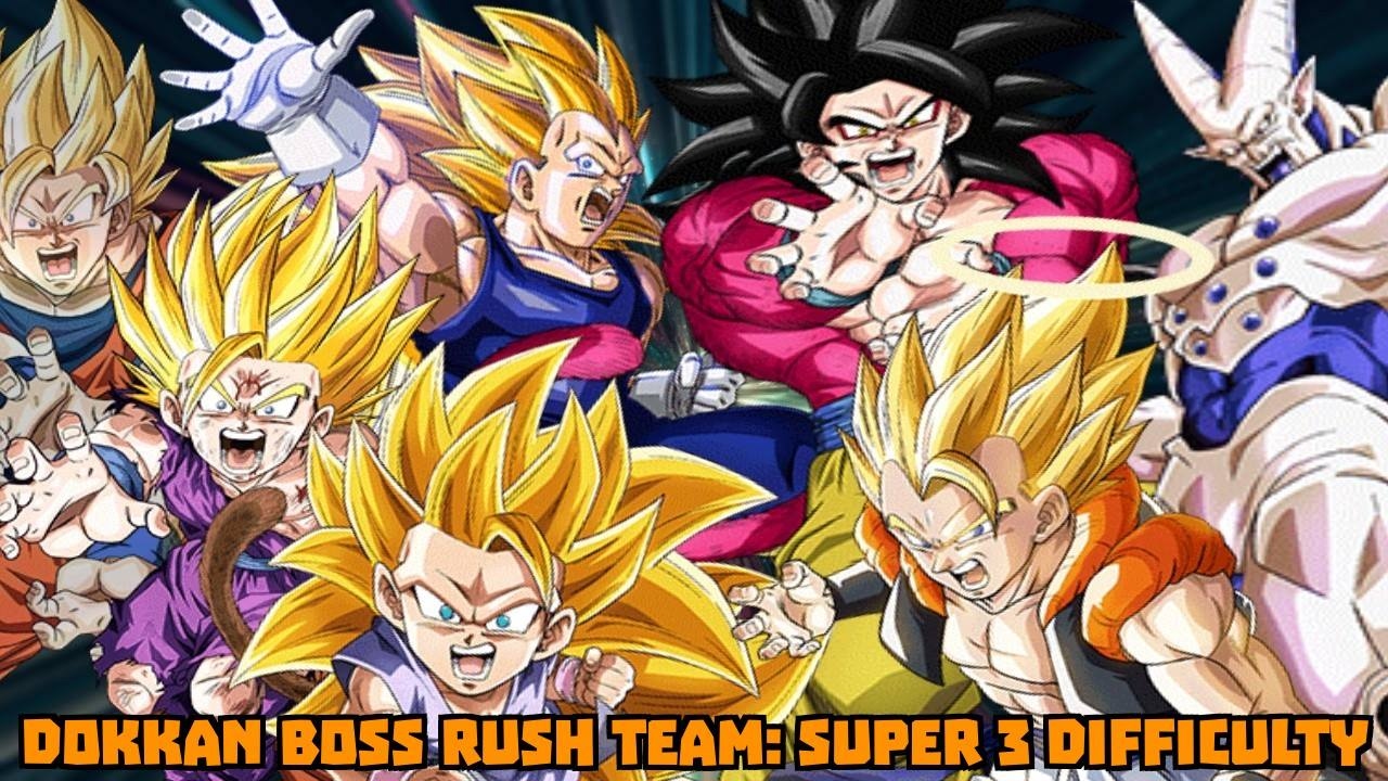 Mono STR Super Saiyan 4 Goku Team VS Dokkan Boss Rush: 6 Star: Super 3 Difficulty: DBZ Dokkan Battle