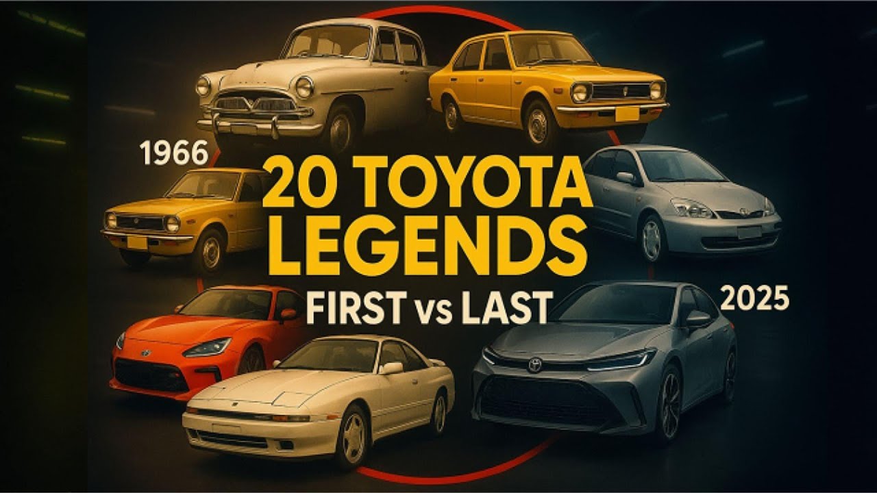 20 Toyota Cars | First vs Last