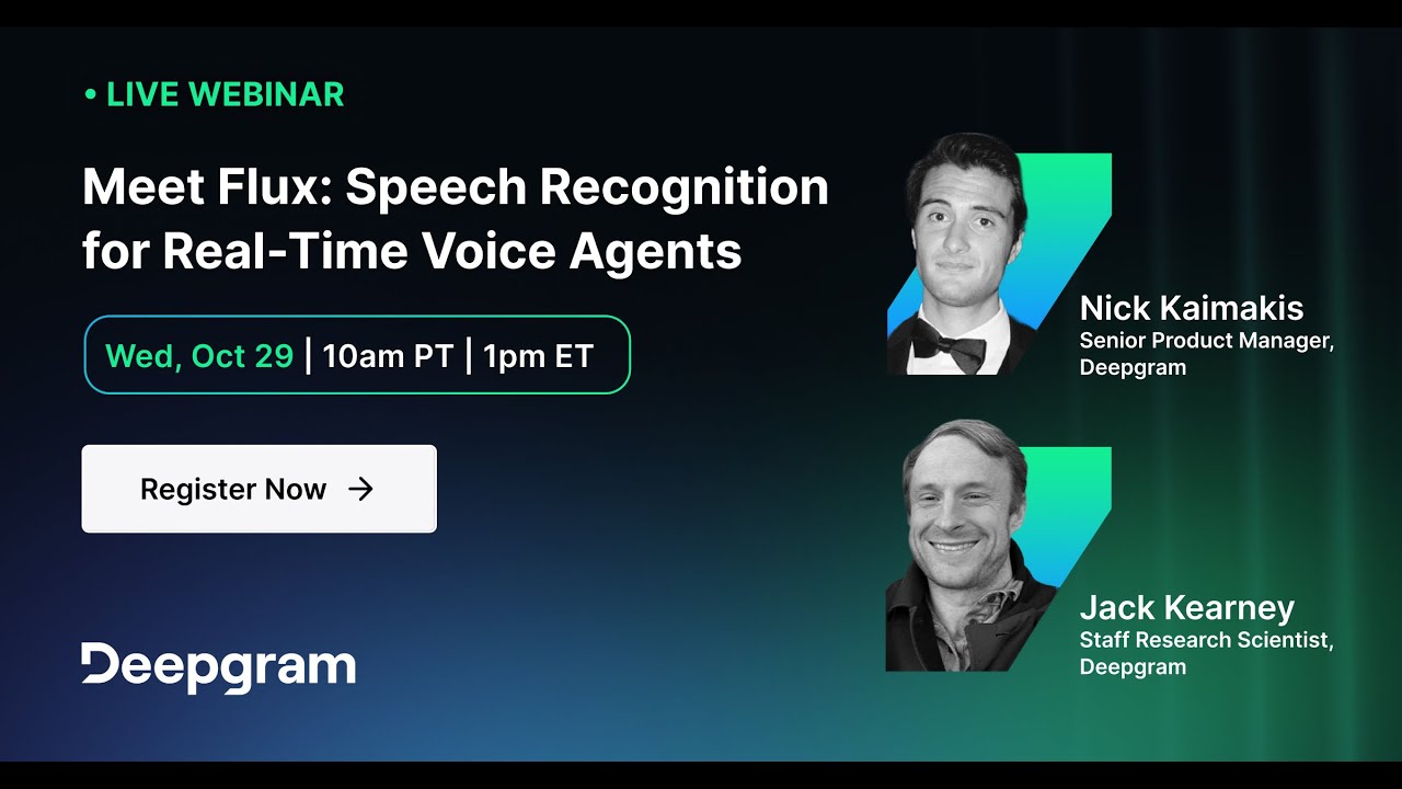 Flux conversational speech recognition demo screenshot