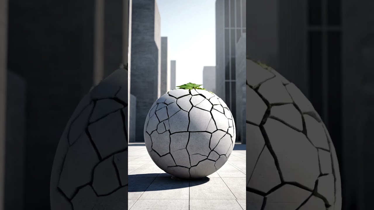 You Won't Believe What Happens When This Leaf Touches the Concrete Sphere!