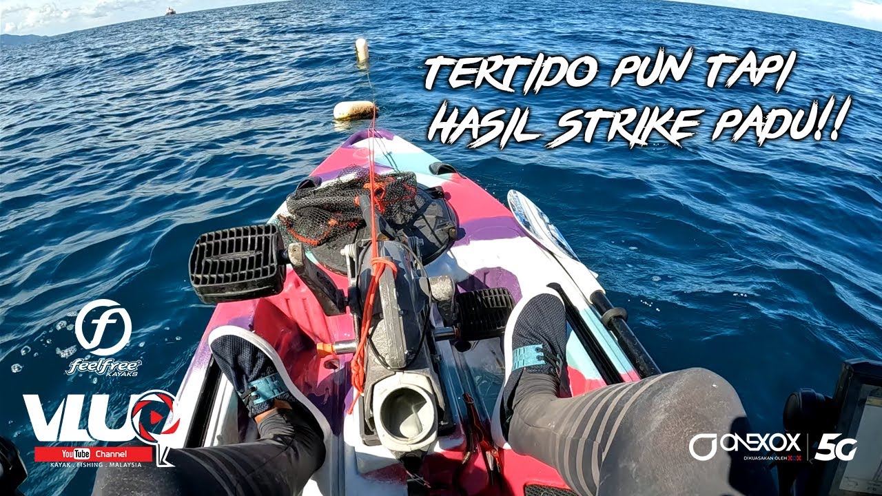 Aku TERTIDO 2 JAM atas Kayak di LAUT!! - #VLUQ431 - Kayak Fishing Malaysia