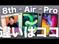 新型iPadの違いはココ！iPad 8世代 vs iPad Air4 vs iPad Pro 2020どれを買うべき・待つべきか